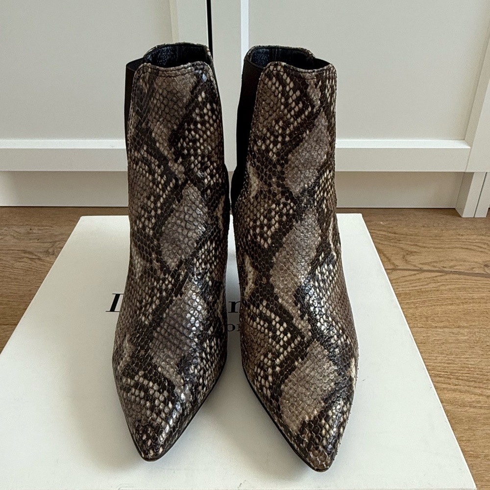 L.K. Bennet Snake Skin Booties Like New! - image 1